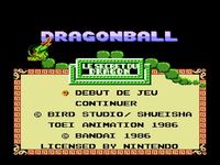 une photo d'Ã©cran de Dragon Ball - Le secret du dragon sur Nintendo Nes